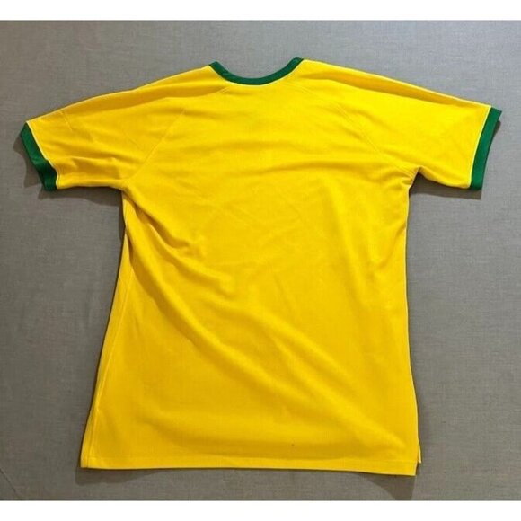 CBF Brazil Home Nike DRI-FIT Jersey Mens Large Yellow Short Sleeve. - Picture 11 of 15
